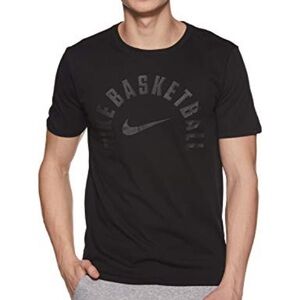 NWT The Nike Tee Athletic Cut Black on Black Dri-Fit Basketball Shirt XXL